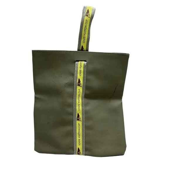 LOUIS VUITTON Louis Vuitton Cup Pouch D60184 Gray Yellow Louis Vuitton Cup - Picture 2 of 8